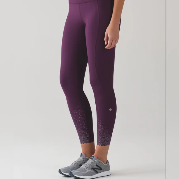 lululemon athletica Purple Tight Stuff Tight || 8 Darkest Magenta Leggings Berry - Picture 1 of 16